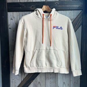 Fila crop tan hoodie size small